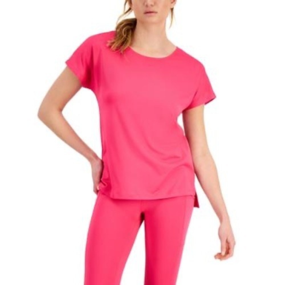 Ideology Women Lightweight Techy T-Shirt Pink Size Small